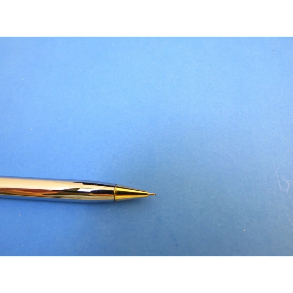 Tiffany & Co Silver T-Clip Mechanical Pencil Gold Trim with Case